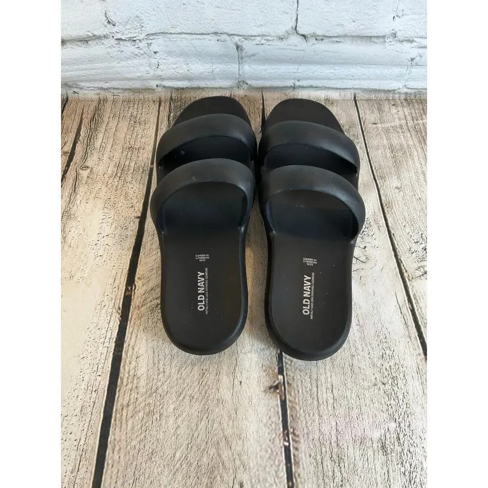 OLD NAVY Women’s Double Strap Puff Slide Sandals / Size: 10